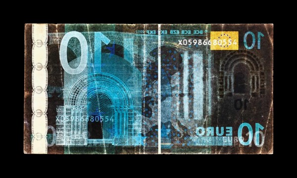 David LaChapelle - Negative Currency: Ten Euro Used as Negative